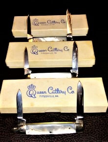 Queen Cutlery Co Mother of Pearl Knives